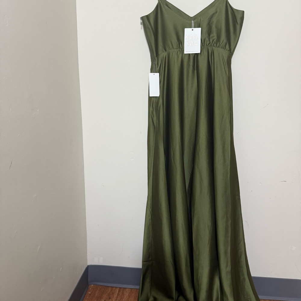 Show Me Your MuMu Olive Green Maxi Dress